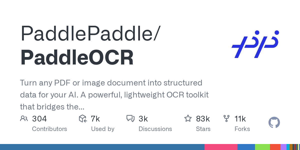 PaddleOCR preview