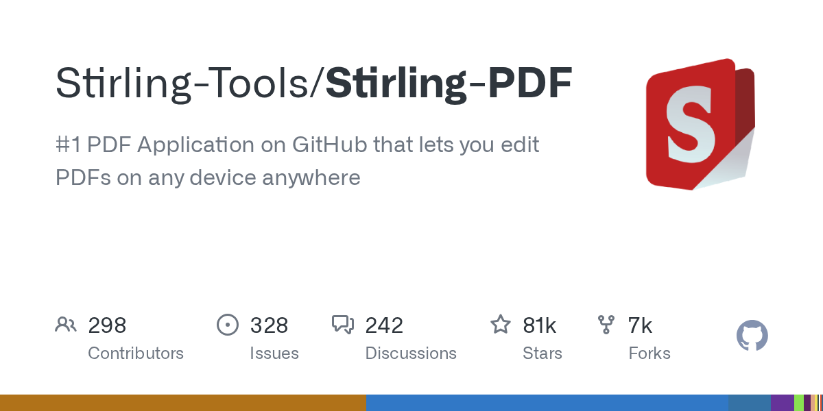 Stirling PDF preview